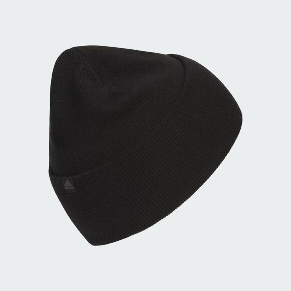 Adidas Wide Cuff 2 Fold Beanie 'Black/Grey' (Women's) IV3007 - Picture 4 of 7